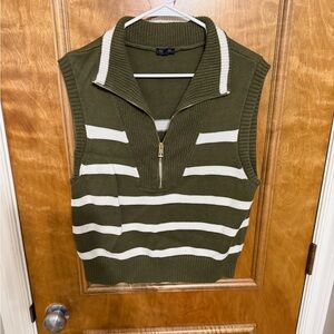 Talbots Olive Knit Sweater